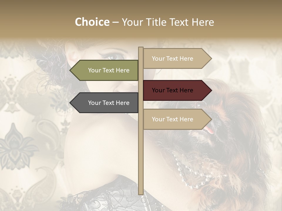 Elegant Model Portrait PowerPoint Template
