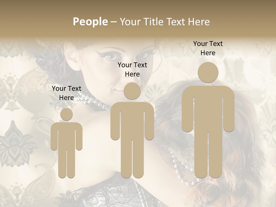 Elegant Model Portrait PowerPoint Template