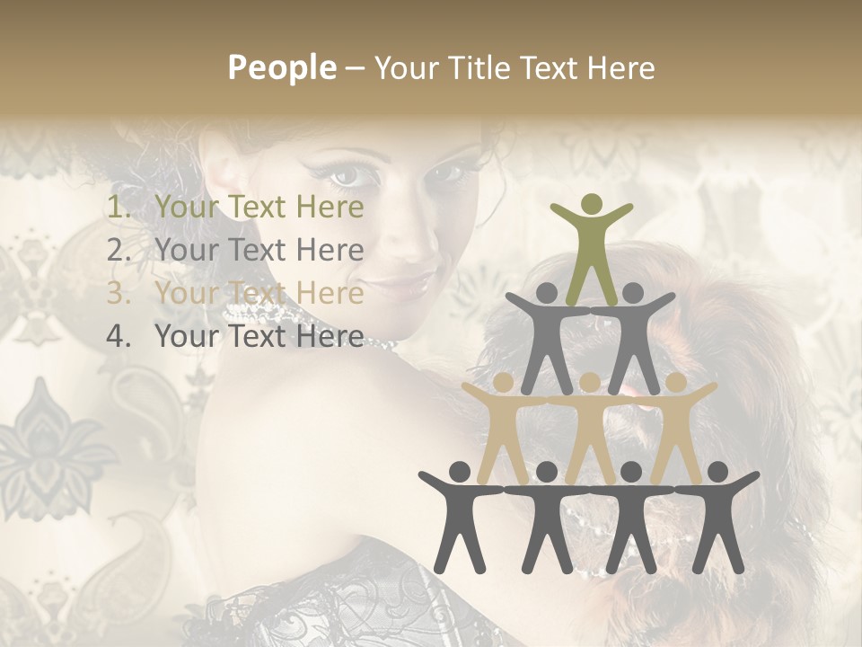 Elegant Model Portrait PowerPoint Template