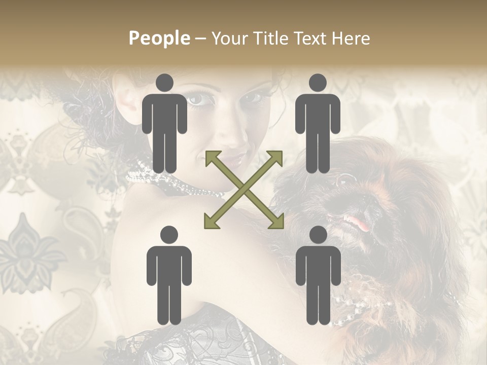 Elegant Model Portrait PowerPoint Template