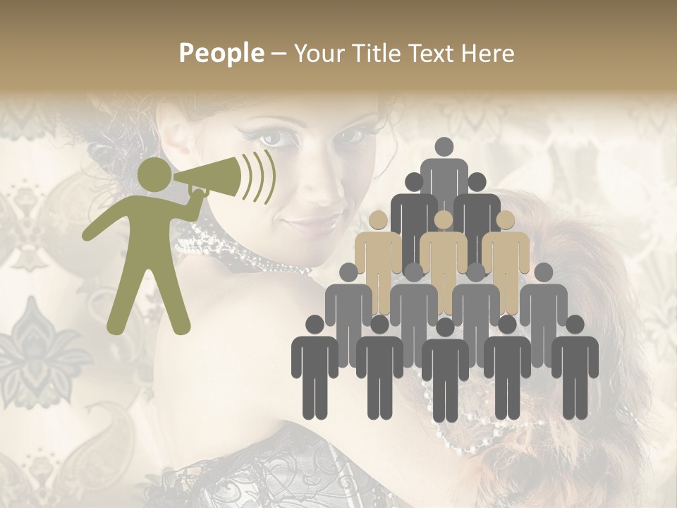 Elegant Model Portrait PowerPoint Template