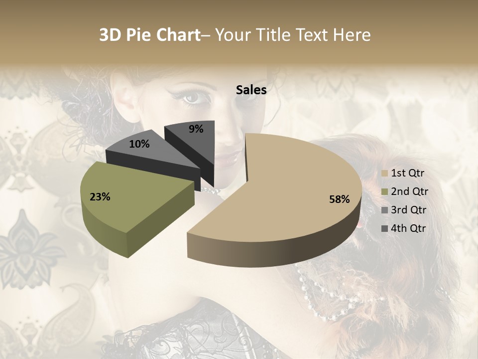 Elegant Model Portrait PowerPoint Template