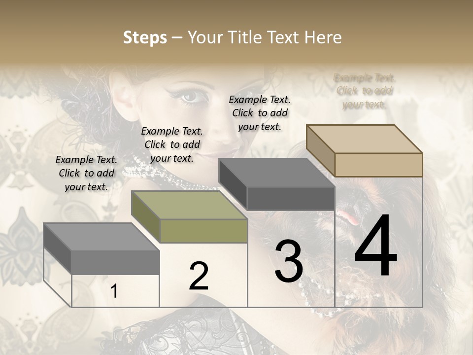 Elegant Model Portrait PowerPoint Template