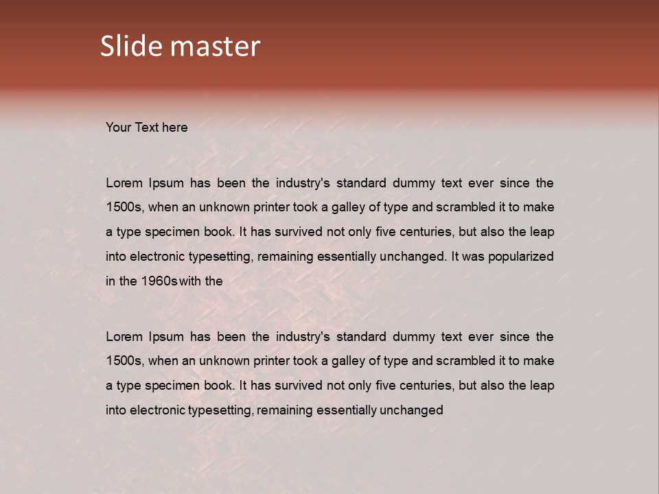 Rough Reflection Strong PowerPoint Template