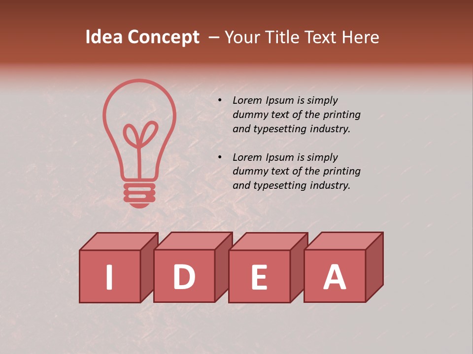 Rough Reflection Strong PowerPoint Template