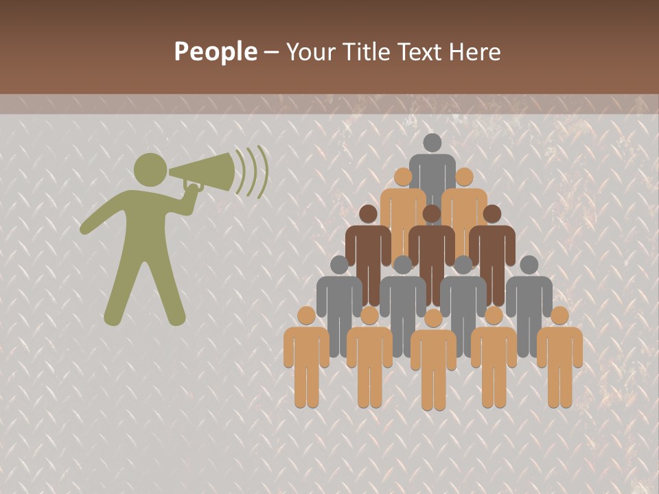 Grid Pattern Grungy PowerPoint Template