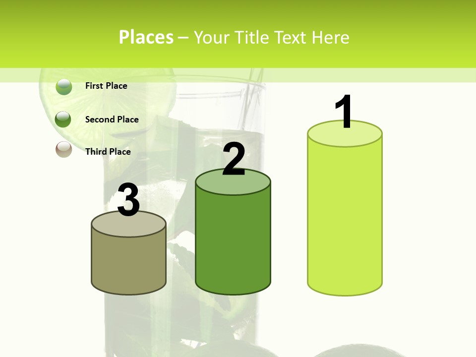 Glass White Green PowerPoint Template