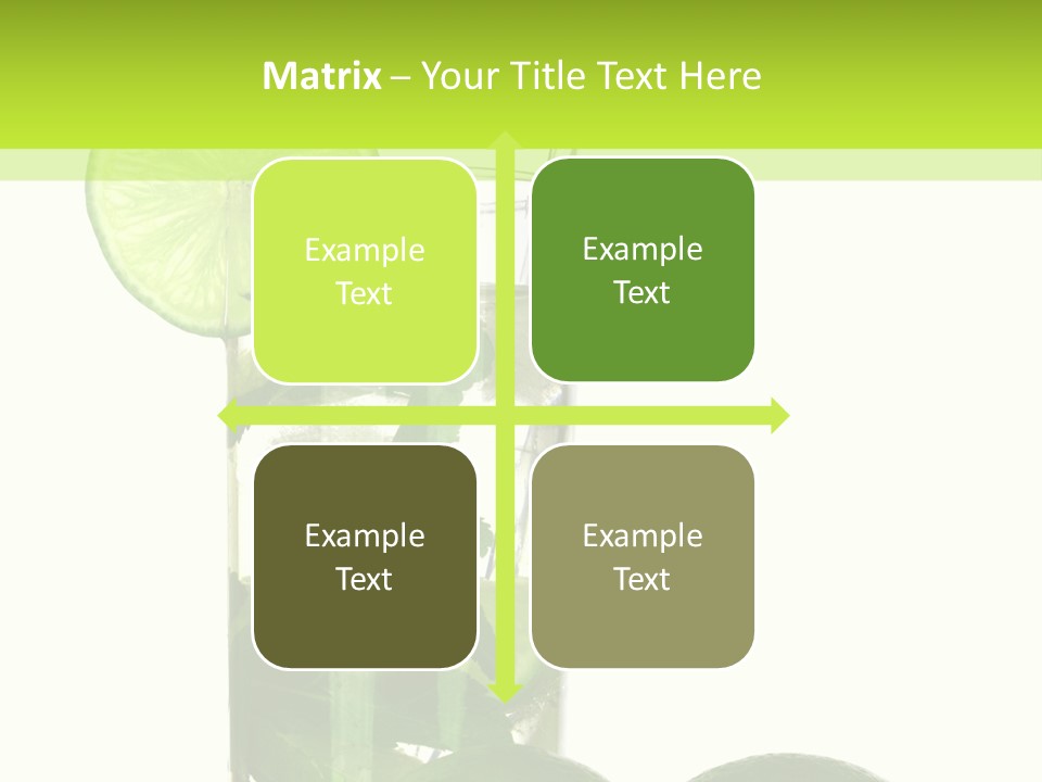 Glass White Green PowerPoint Template