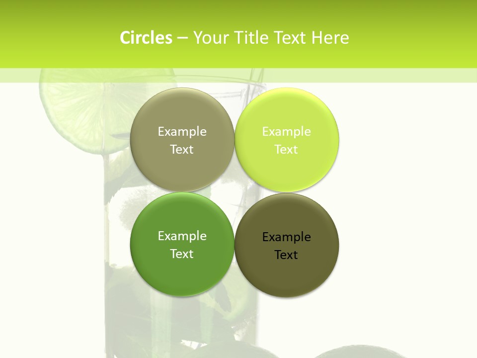 Glass White Green PowerPoint Template
