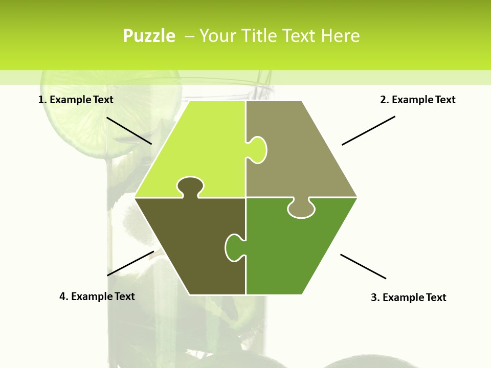 Glass White Green PowerPoint Template