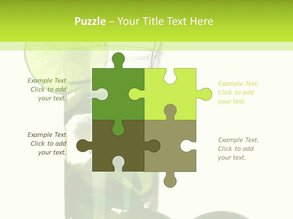 Glass White Green PowerPoint Template