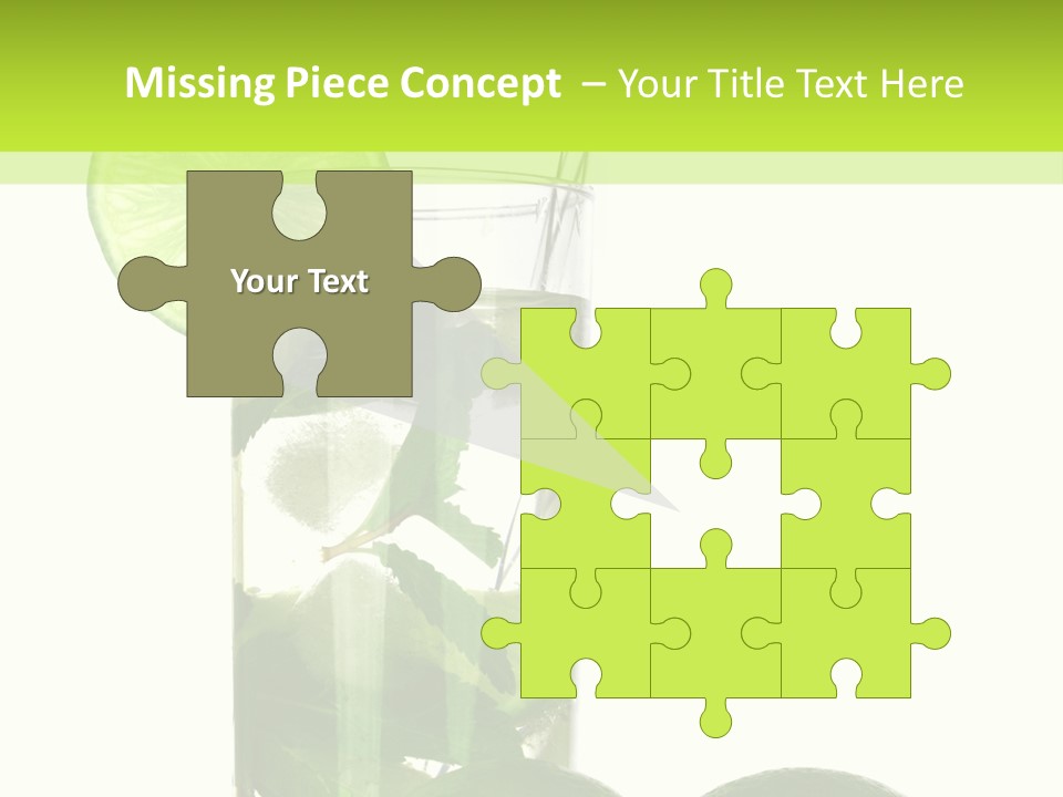 Glass White Green PowerPoint Template