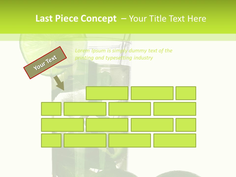 Glass White Green PowerPoint Template