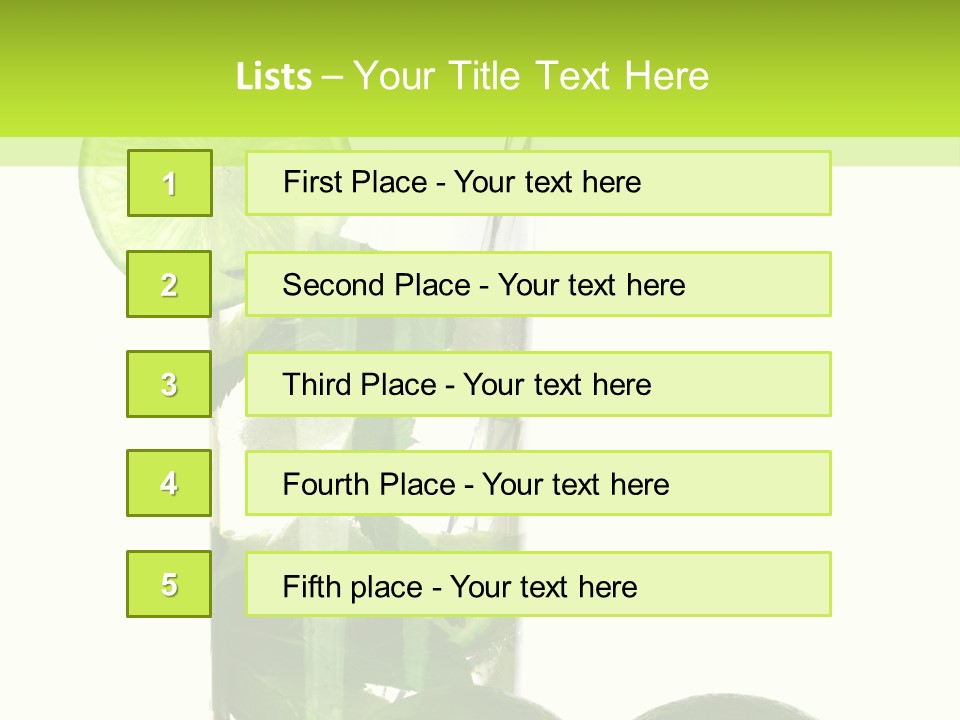 Glass White Green PowerPoint Template