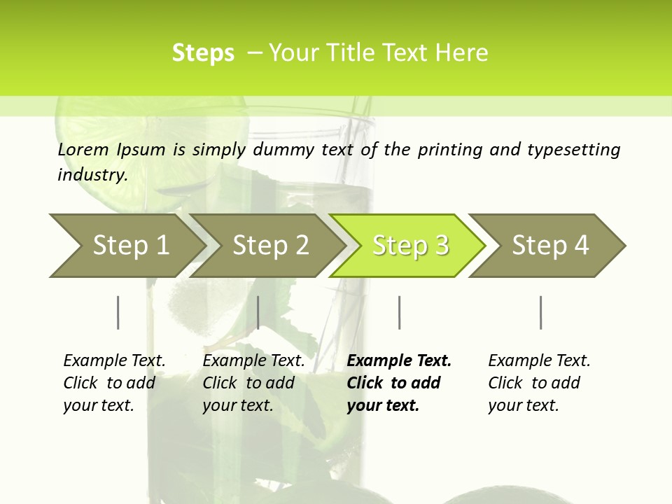 Glass White Green PowerPoint Template