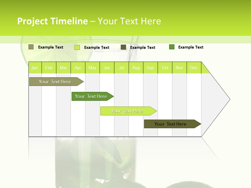 Glass White Green PowerPoint Template