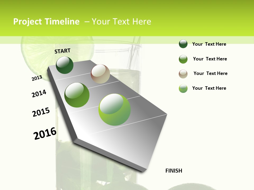 Glass White Green PowerPoint Template