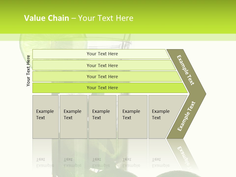 Glass White Green PowerPoint Template