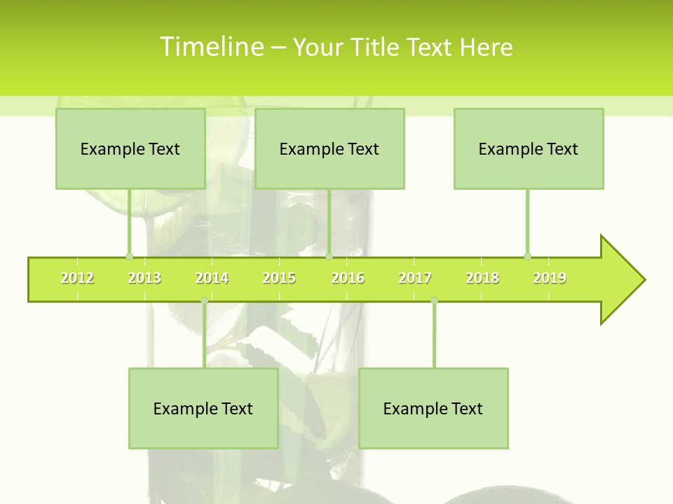 Glass White Green PowerPoint Template