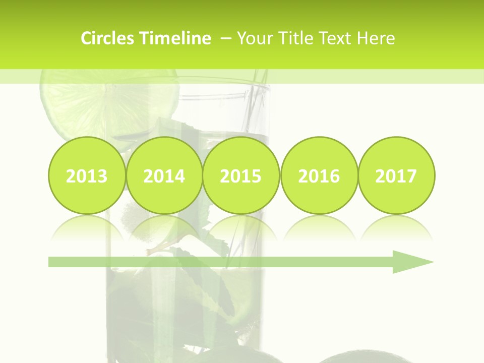 Glass White Green PowerPoint Template