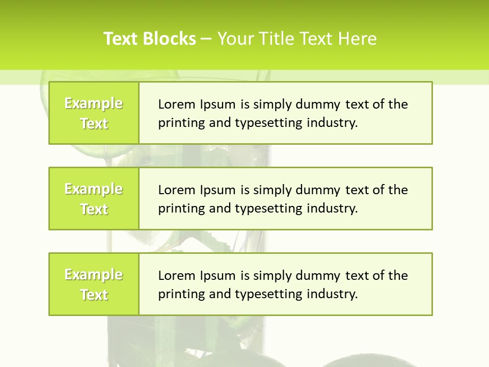 Glass White Green PowerPoint Template