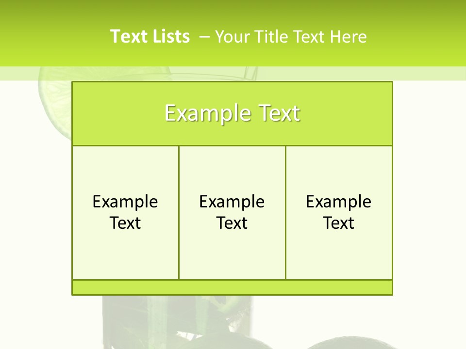 Glass White Green PowerPoint Template
