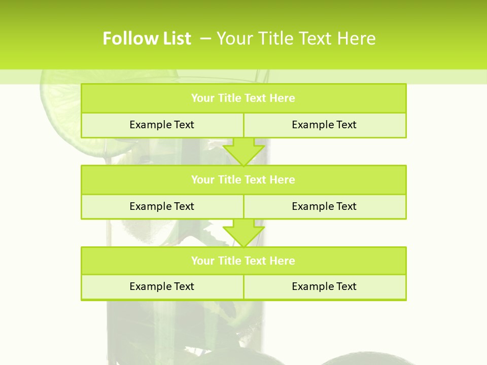 Glass White Green PowerPoint Template