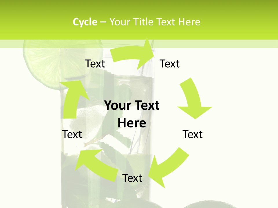 Glass White Green PowerPoint Template