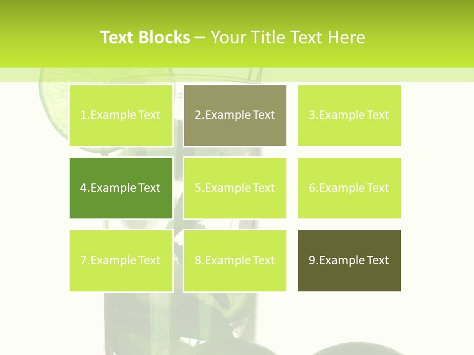 Glass White Green PowerPoint Template