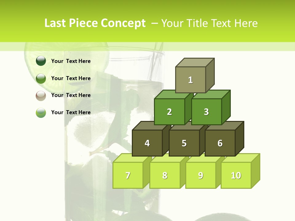 Glass White Green PowerPoint Template