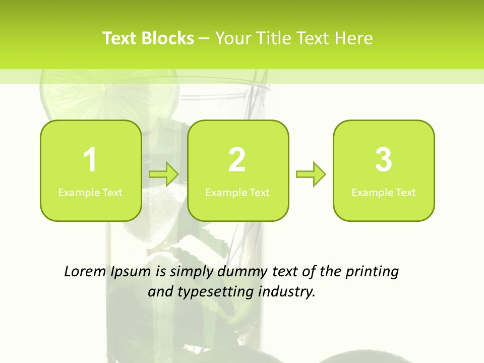 Glass White Green PowerPoint Template