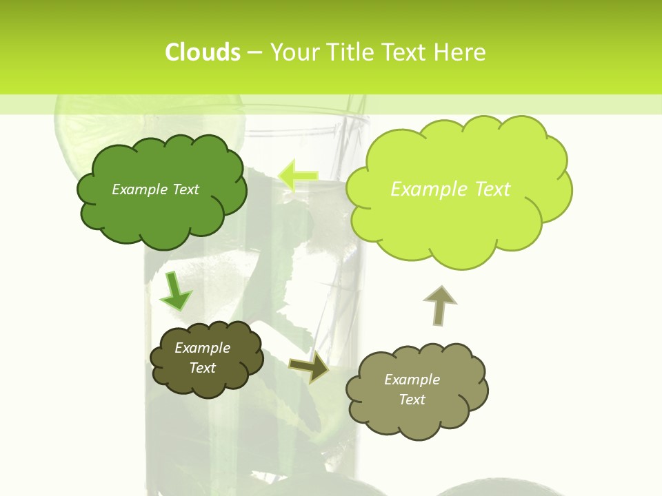 Glass White Green PowerPoint Template