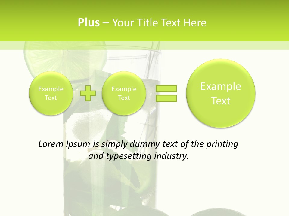 Glass White Green PowerPoint Template