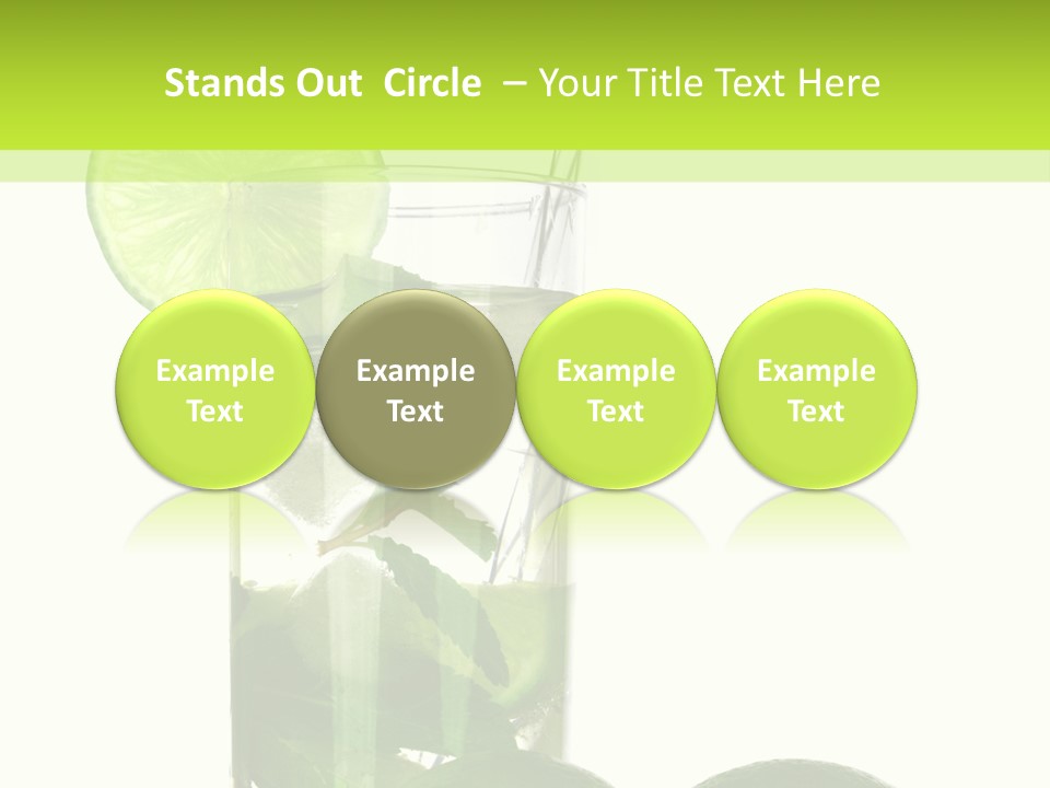 Glass White Green PowerPoint Template