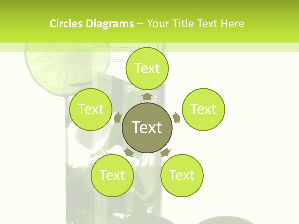 Glass White Green PowerPoint Template