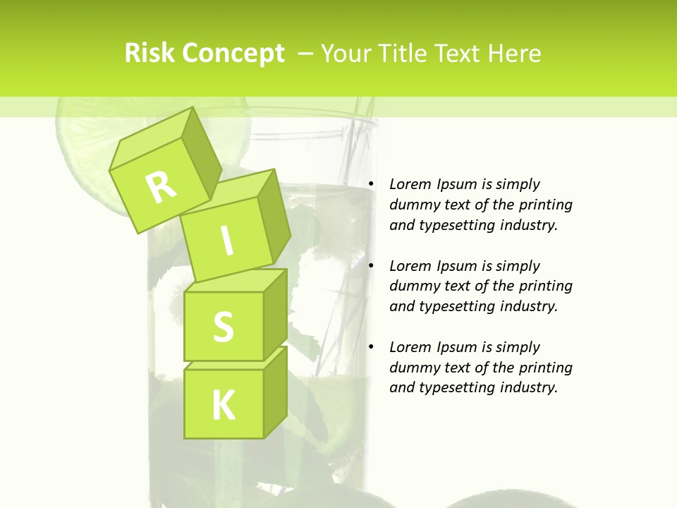 Glass White Green PowerPoint Template