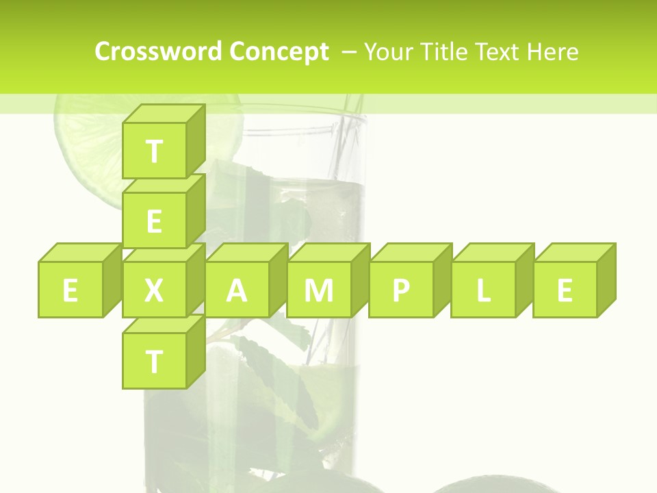 Glass White Green PowerPoint Template