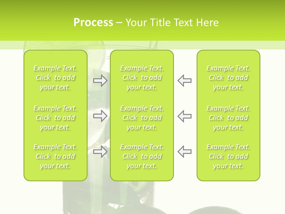 Glass White Green PowerPoint Template