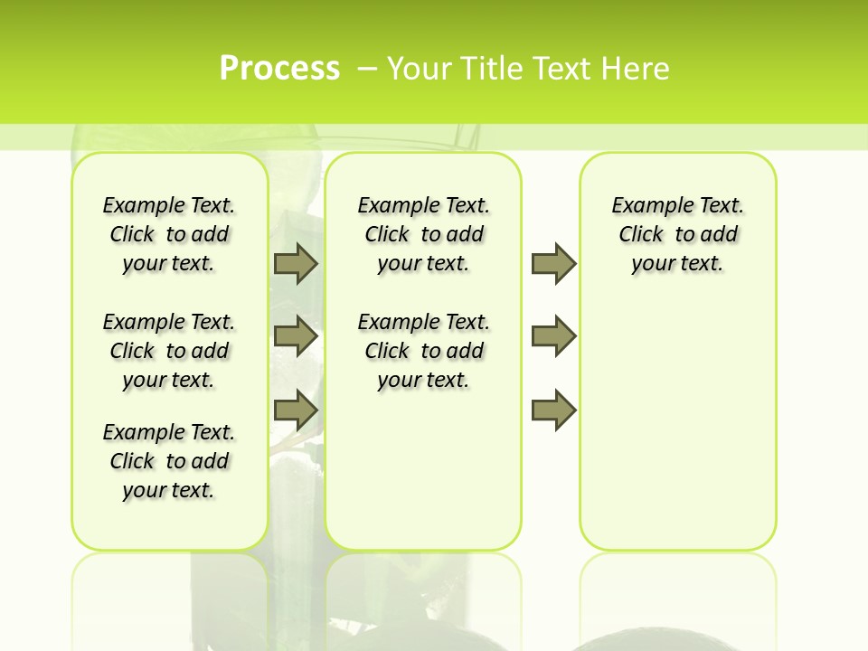 Glass White Green PowerPoint Template
