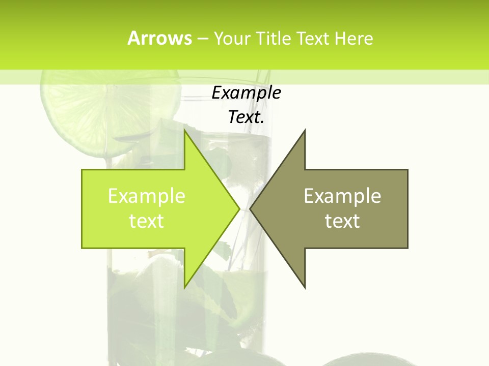 Glass White Green PowerPoint Template