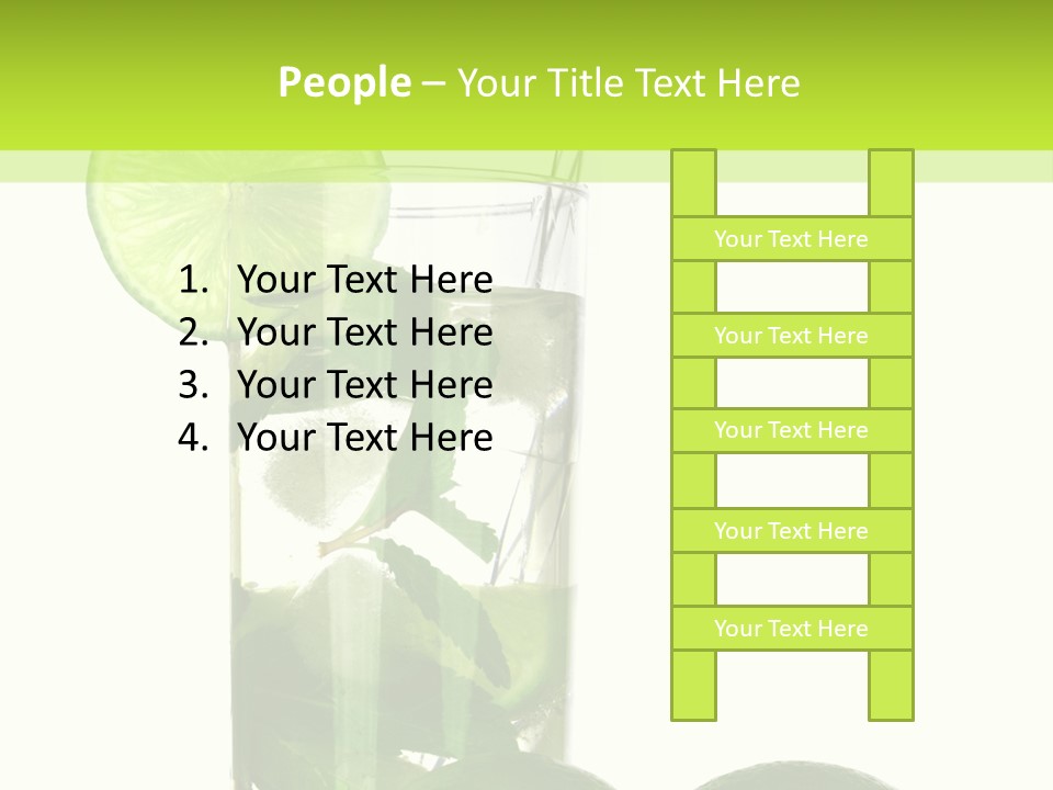 Glass White Green PowerPoint Template