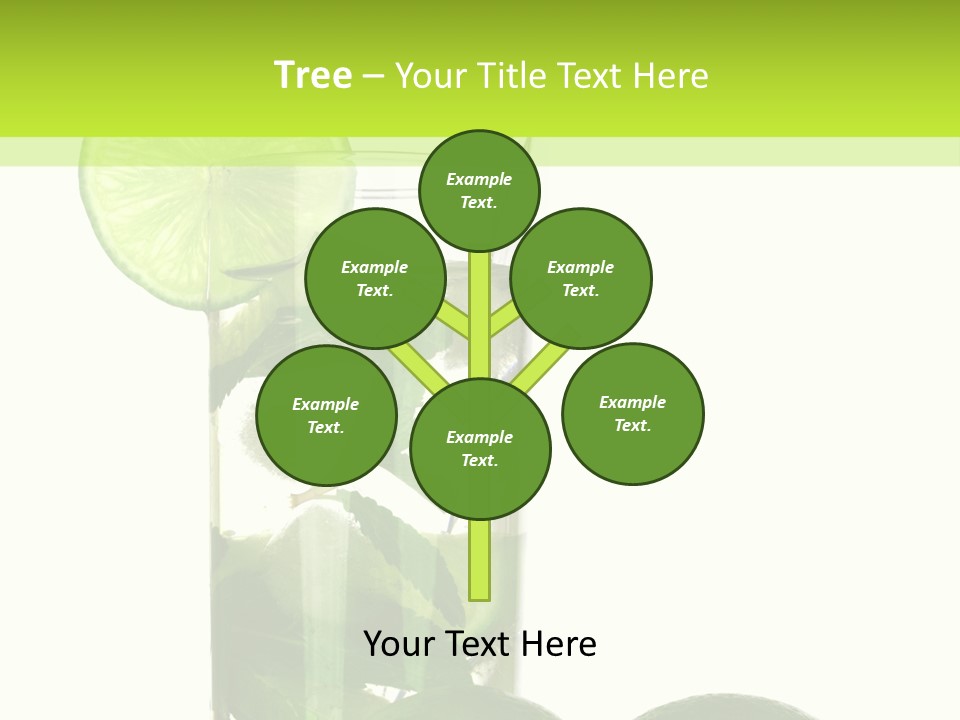 Glass White Green PowerPoint Template