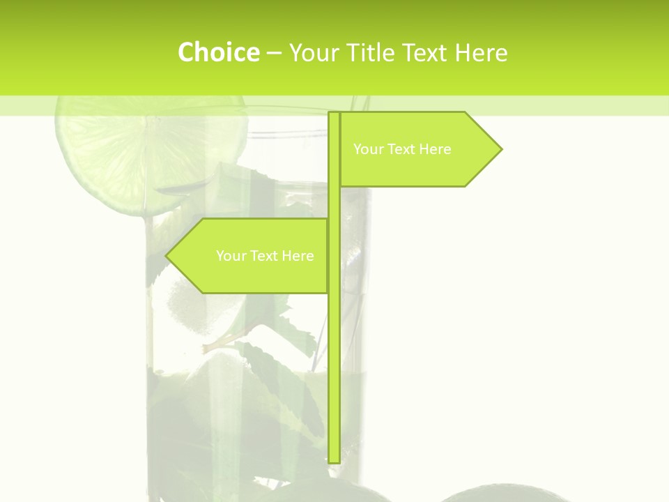 Glass White Green PowerPoint Template