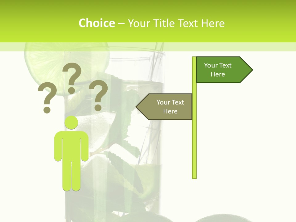 Glass White Green PowerPoint Template