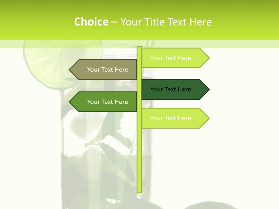 Glass White Green PowerPoint Template