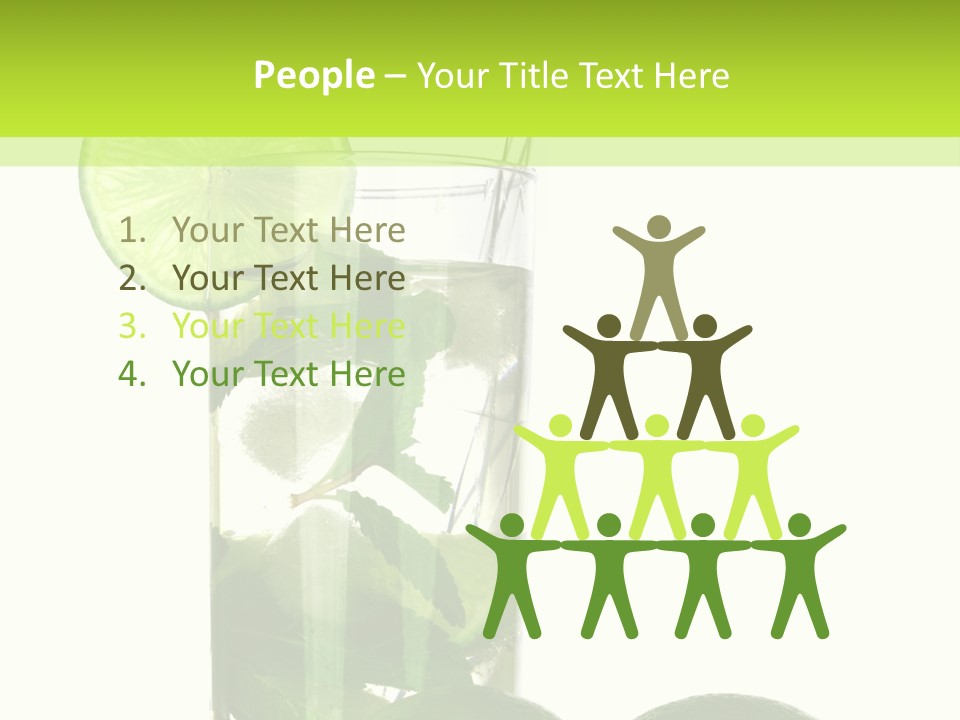 Glass White Green PowerPoint Template