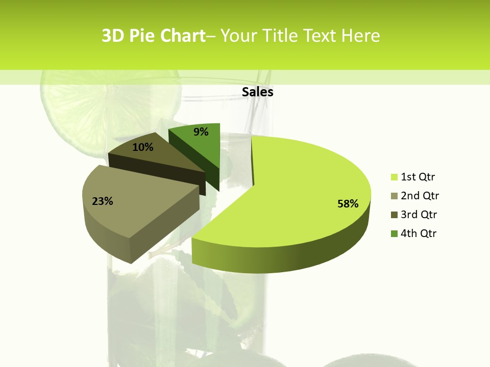 Glass White Green PowerPoint Template