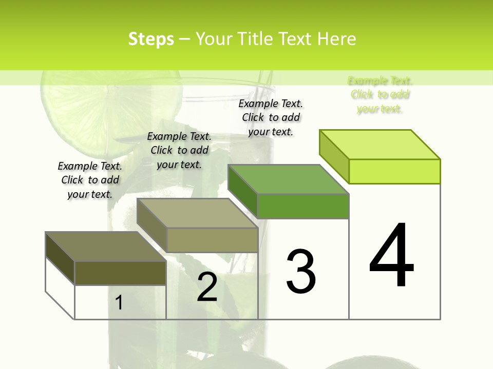 Glass White Green PowerPoint Template