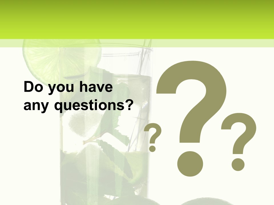 Glass White Green PowerPoint Template