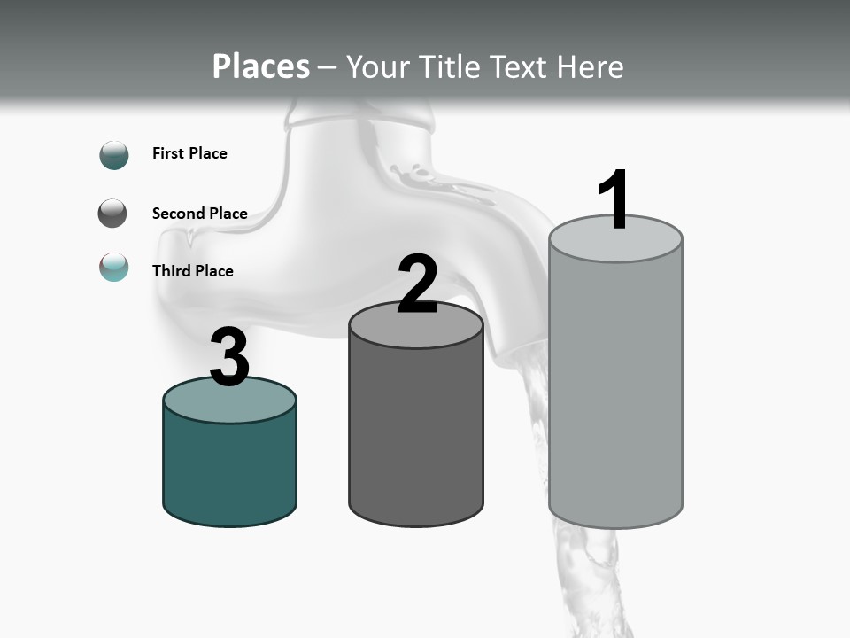 Shiny Metal Tap PowerPoint Template